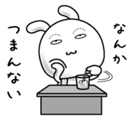 Rabbit of a natural face sticker #15720788