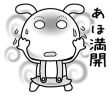 Rabbit of a natural face sticker #15720794