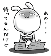 Rabbit of a natural face sticker #15720801