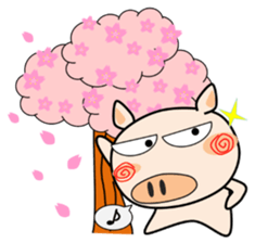 Cute pig everyday 7th sticker #15721603