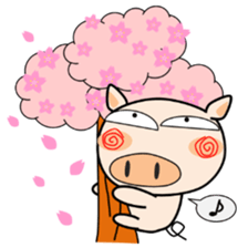 Cute pig everyday 7th sticker #15721605