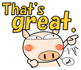 Cute pig everyday 7th sticker #15721606