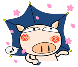Cute pig everyday 7th sticker #15721609