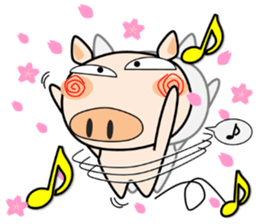 Cute pig everyday 7th sticker #15721610