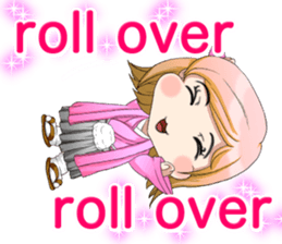 Cute Hakama skirt Baby English sticker #15722685