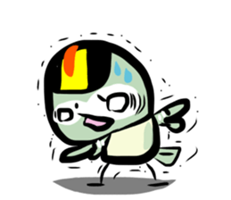 Rolling Acorn:Wild Bird Goldcrest sticker #15722834