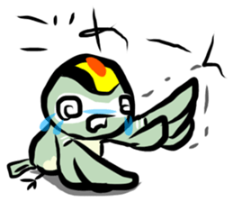 Rolling Acorn:Wild Bird Goldcrest sticker #15722840