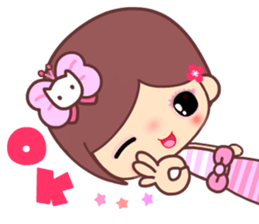 The cute beauty of flower 8 sticker #15726317
