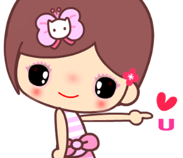 The cute beauty of flower 8 sticker #15726318