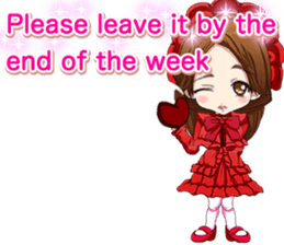 Lovely Gothic Dress Girl English sticker #15726442