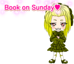 Lovely Gothic Dress Girl English sticker #15726445
