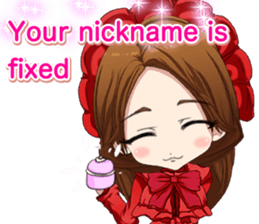 Lovely Gothic Dress Girl English sticker #15726446