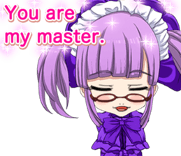 Lovely Gothic Dress Girl English sticker #15726448