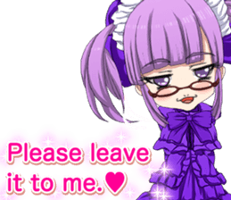 Lovely Gothic Dress Girl English sticker #15726456