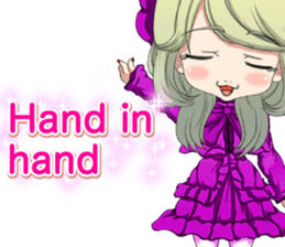 Lovely Gothic Dress Girl English sticker #15726459