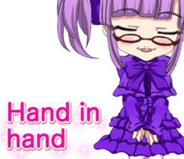 Lovely Gothic Dress Girl English sticker #15726460