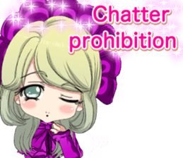 Lovely Gothic Dress Girl English sticker #15726467