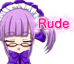 Lovely Gothic Dress Girl English sticker #15726468