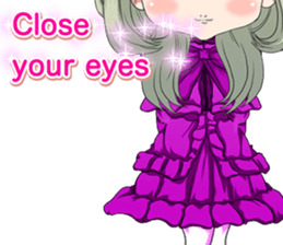 Lovely Gothic Dress Girl English sticker #15726475