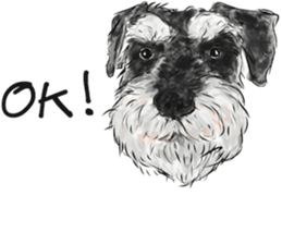 Miniature Schaunuzer - by Rintarou sticker #15726818