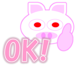 Pig nose rabbit sticker sticker #15727501