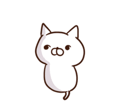 white cat life 1 sticker #15727980