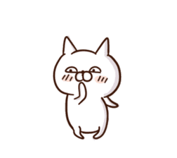 white cat life 1 sticker #15727983