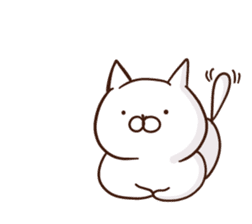 white cat life 1 sticker #15727990