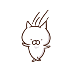 white cat life 1 sticker #15727991