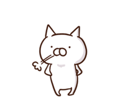 white cat life 1 sticker #15727998