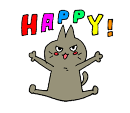 Sticker of the cat which is short legs sticker #15729911