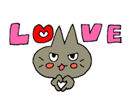 Sticker of the cat which is short legs sticker #15729914