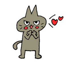 Sticker of the cat which is short legs sticker #15729922