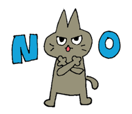 Sticker of the cat which is short legs sticker #15729926