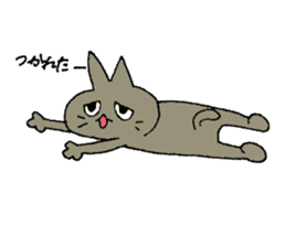 Sticker of the cat which is short legs sticker #15729930