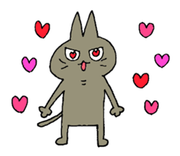 Sticker of the cat which is short legs sticker #15729943