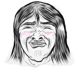 girl and emotions sticker #15730165
