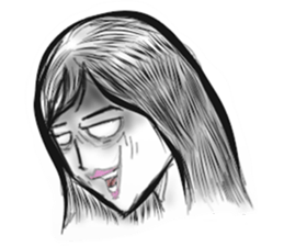girl and emotions sticker #15730166