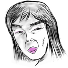 girl and emotions sticker #15730167