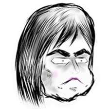 girl and emotions sticker #15730168