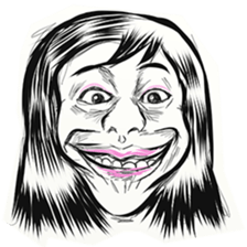 girl and emotions sticker #15730169