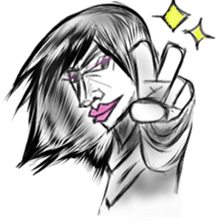 girl and emotions sticker #15730172