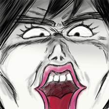 girl and emotions sticker #15730185