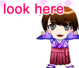 Cute funny baby English sticker #15730362