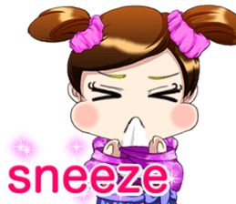 Cute funny baby English sticker #15730363