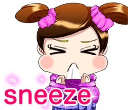 Cute funny baby English sticker #15730363