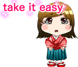 Cute funny baby English sticker #15730365