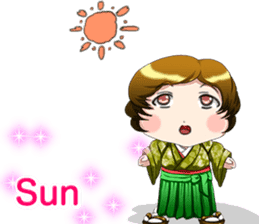 Cute funny baby English sticker #15730368