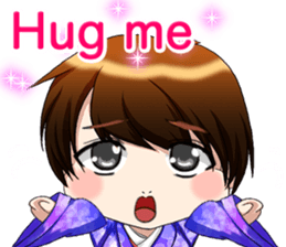 Cute funny baby English sticker #15730370