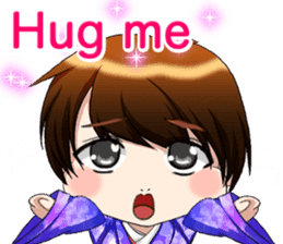 Cute funny baby English sticker #15730370